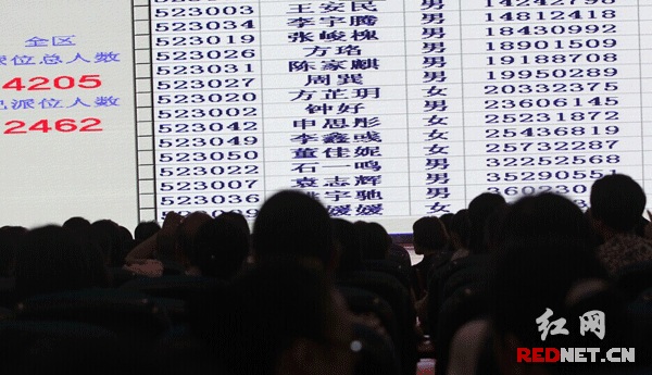 各小学的校长、家长代表共计400余人见证了本次微机派位现场会。陈正 摄