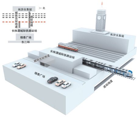 长沙火车站东侧将建城际铁路站场 有望2016年建成