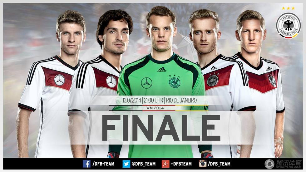 > 正文     北京时间7月14日,2014年巴西世界杯决赛将在德国队与