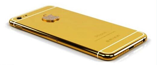 镶金版iPhone 6背面。