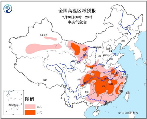 气象台再发高温黄色预警江西福建局地气温将达40℃