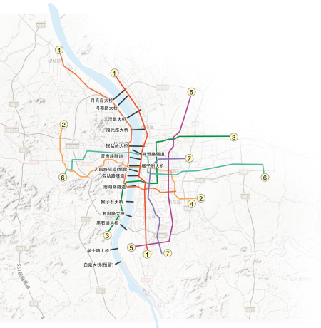 长沙市城市总体规划公布 2020年过江通道将达