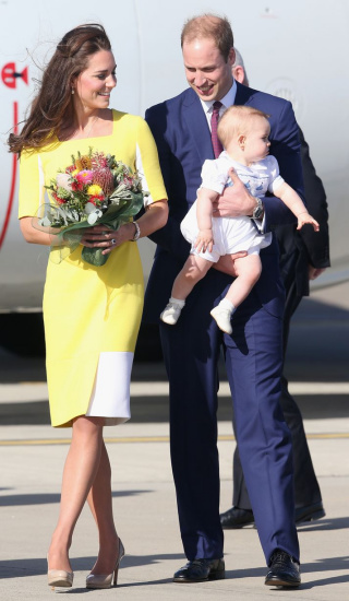 凯特王妃、威廉王子和乔治王子