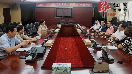 省人大代表岳塘小组开展活动 共商小组工作