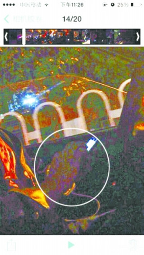 的哥边开车边玩手机玩兴奋一度“脱把”驾驶（图）