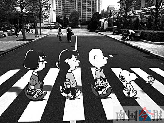 广西首条3D立体斑马线亮相柳州街头 市民赞弹不一
