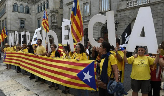 西班牙宪法法院叫停加泰罗尼亚独立公投（图）