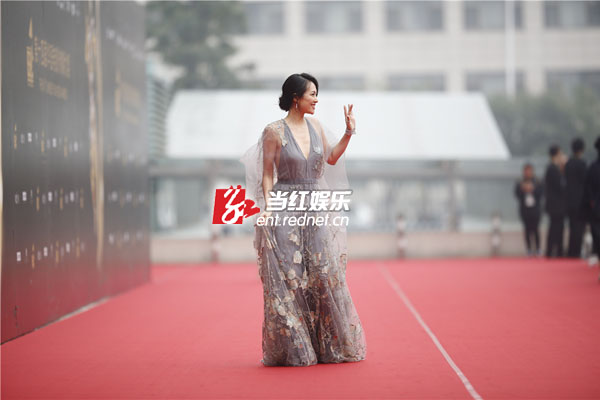 章子怡连任传媒大奖大使走红