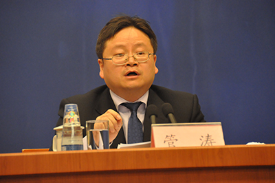 国家外汇管理局国际收支司司长管涛(人民网章斐然摄)