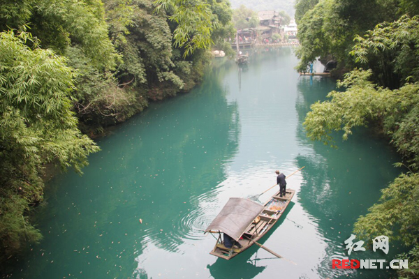 三峡人家龙进溪风景区，宛若世外桃源。