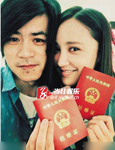 张歆艺曾经与杨树鹏一同手持结婚证公布婚讯。