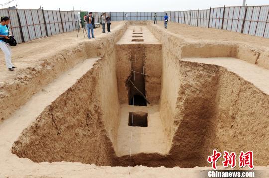 图为上官婉儿墓葬。　记者张远摄