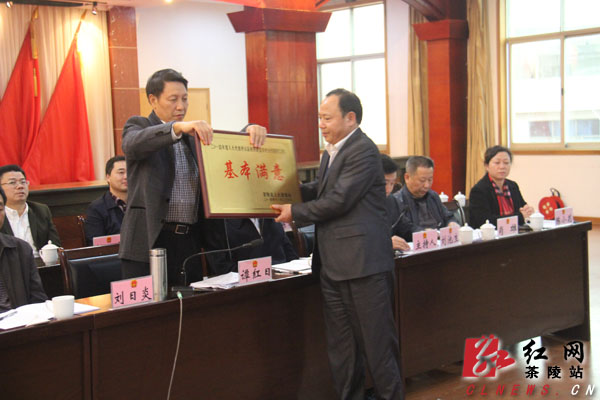 茶陵县召开2014年度人大代表评议政府专项工