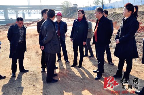 湘潭雨湖区:刘永珍到护潭乡调研重点项目工作开展情况