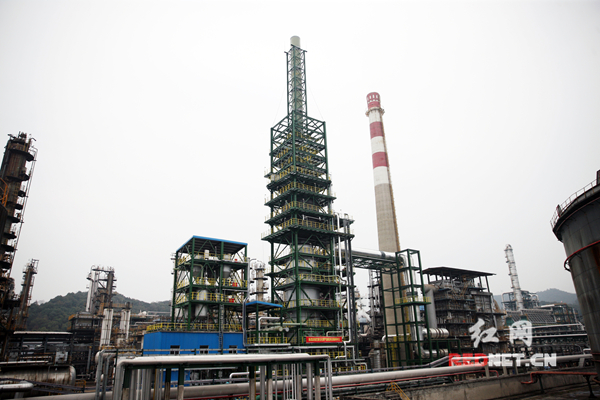 中石化巴陵石化炼油催化裂化烟气脱硫装置。