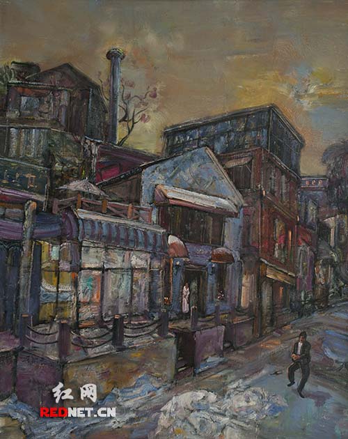 ]-->《夜舞者》（油画）童柯敏作
