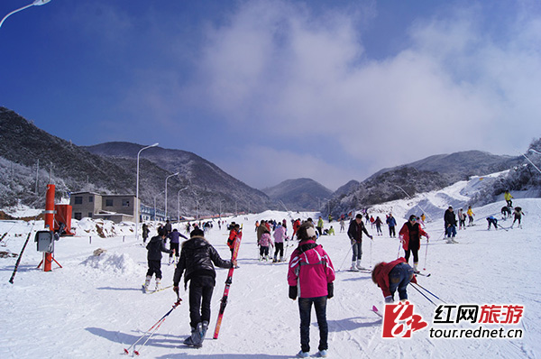 2014－2015大围山野外滑雪节即将于13日开启。景区供图