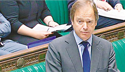 资料图:英国外交及联邦事务部国务大臣施维尔。图片来源:香港《文汇报》