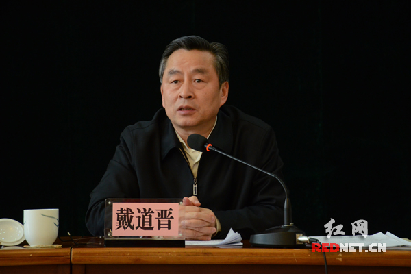 湖南省副省长戴道晋主持会议并讲话，他强调要夯实安全生产基础，落实企业主体责任，为全省安全生产形势持续稳定好转提供基本保障。