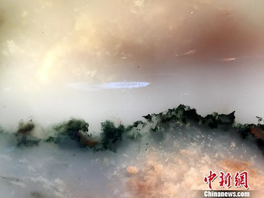 广西桂林现18吨重七彩鸡血玉 估价逾3亿元(图)