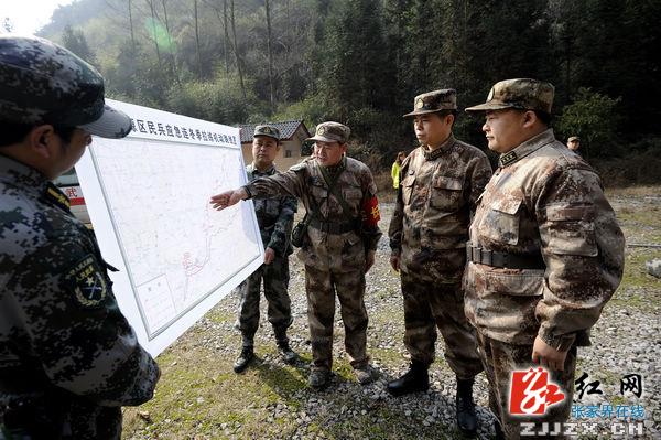张家界武陵源区民兵应急连冬季拉练训演活动拉开序幕