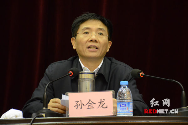 湖南省委副书记孙金龙出席会议并讲话。
