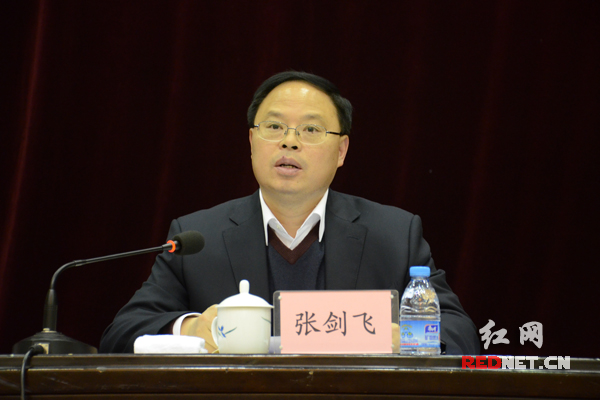 湖南副省长张剑飞主持表彰大会。