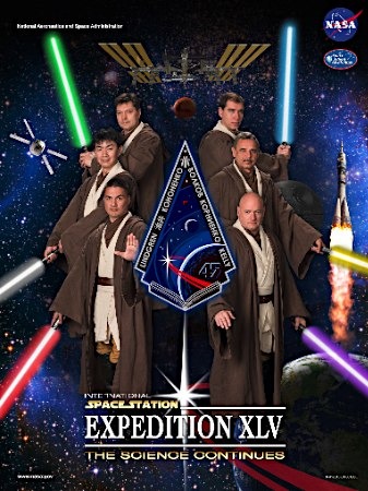 NASA公布星战主题宇航员海报含日本宇航员（图）