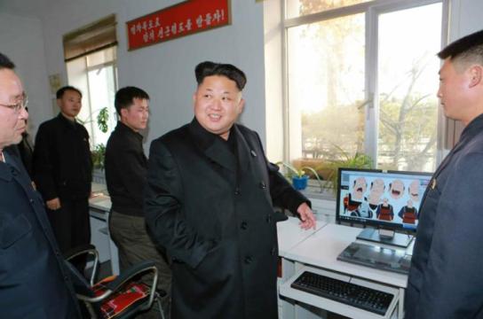 金正恩向动漫制片厂送礼物强调现代化数字化制片