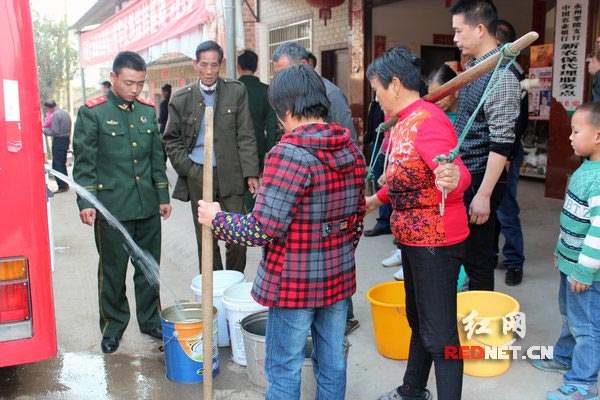 送水现场