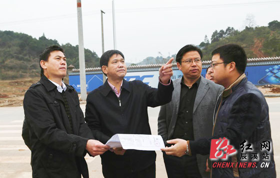 辰溪县委书记杨一中调研火马冲工业集中区