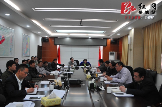 孙银生主持召开岳塘国际商贸城项目联合指挥部例会