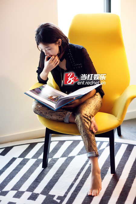 冬雨的街拍图