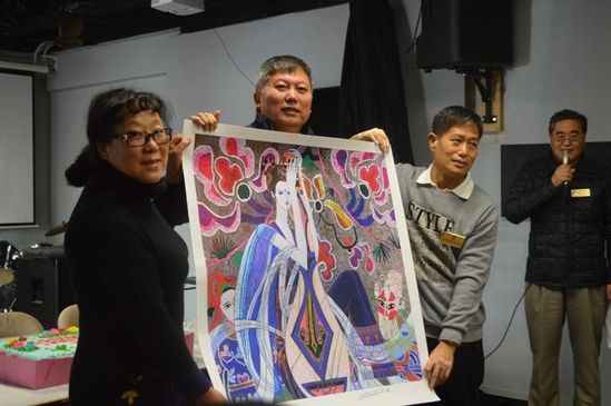 五色土文化张迪美国筹办“爱与和平”世界书画展