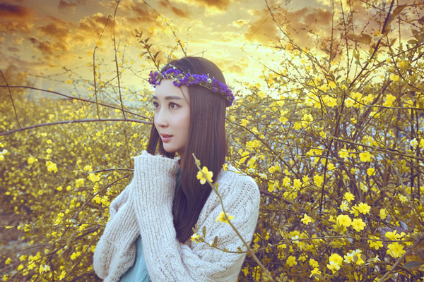 杜若溪变身春日仙子