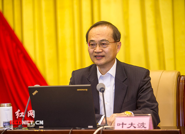 中央外办副主任叶大波作国际形势报告。