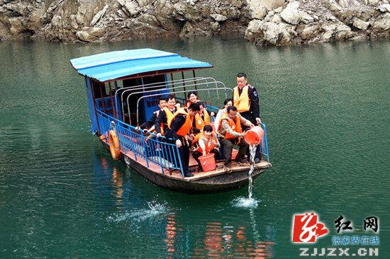 慈利县2万尾鱼苗放流“南山瑶池”