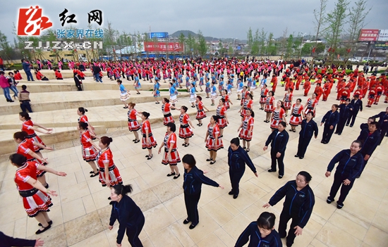 张家界文化广场正式开放 千人文化活动齐上演（图）