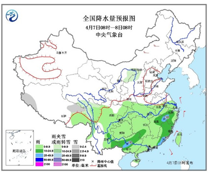 南方迎持续阴雨江淮等春播区将现低温天气过程