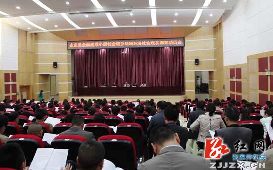 永定区开展全面小康城乡居民经济社会现状调查工作