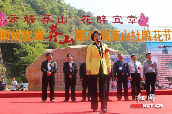2，郴州市委常委、市委宣传部部长张希慧宣布活动正式开始。