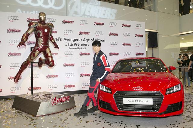 张敬轩现身《复联2》首映 任特别嘉宾鼎力支持