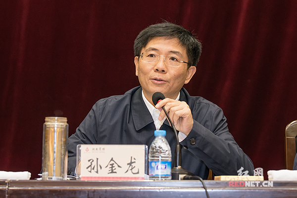 湖南省委副书记孙金龙主持会议。
