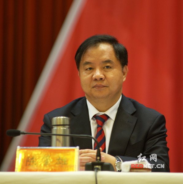 湖南省委常委、常务副省长陈肇雄宣读表彰决定。