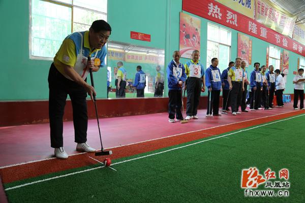 湘西州第十九届老干部门球赛比赛现场