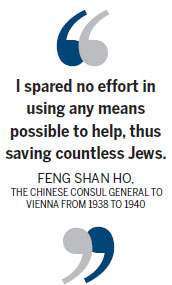 Chinese diplomat honored for saving thousands of Jews