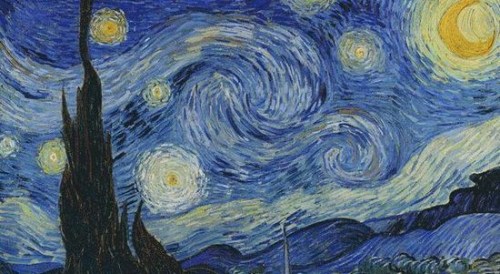 资料图：著名荷兰画家梵高的名作《星夜》(The Starry Night)。出奇得相似。