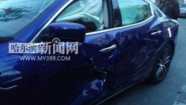 捷达撞上价值百万玛莎拉蒂豪车车主：不算什么