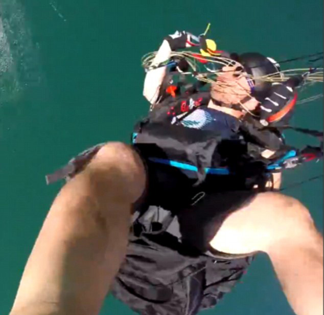 美跳伞员与电线纠缠失控坠地所幸无碍