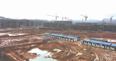 江华涔天河水库走访见闻工程安置点扩建移民视频科技的感图片